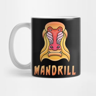 Mandrill Monkey Character Design Mug